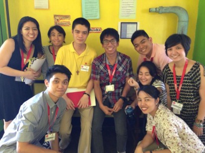 Eos (in yellow) and the Fellows at Commonwealth Elementary School