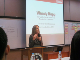 Wendy Kopp speaks at Summer Institute