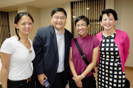 DepEd Undersecretary Rizalino Rivera, Rappler CEO Maria Ressa, and our co-founders, Clarissa Isabelle Delgado and Margarita L. Delgado