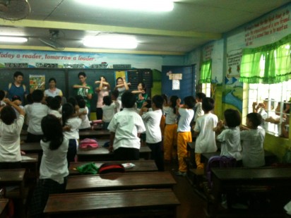 Teacher Bea's students eagerly participated in the activities led by their new ates and kuyas.